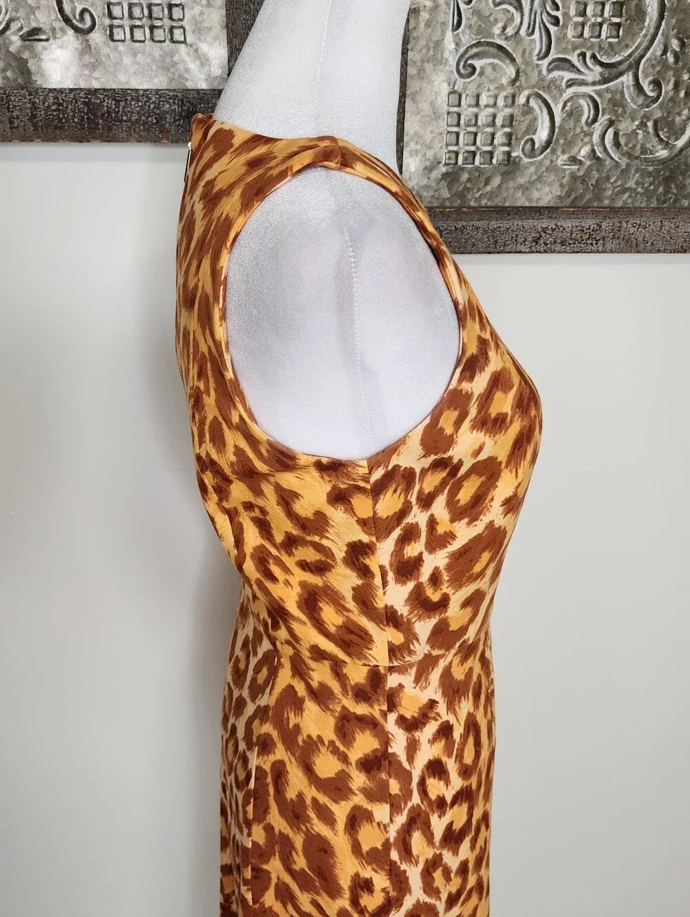 Kate Spade Panthera Ponte Sleeveless Cheetah Print Shift Mini Dress XS Baddie